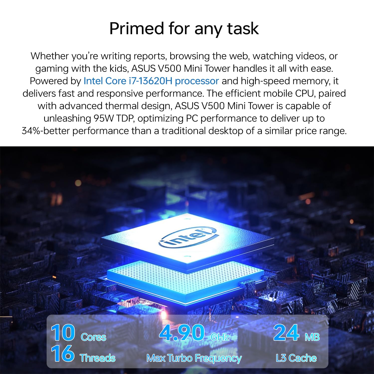 Amazon.com: ASUS V500 Home & Business Tower Desktop, 10-core Intel